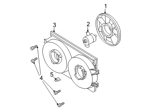2005 Dodge Stratus Cooling System, Radiator, Water Pump, Cooling Fan Diagram