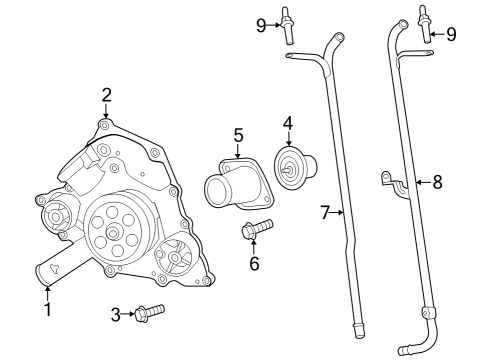 2023 Chrysler 300 Water Pump Diagram 1 - Thumbnail