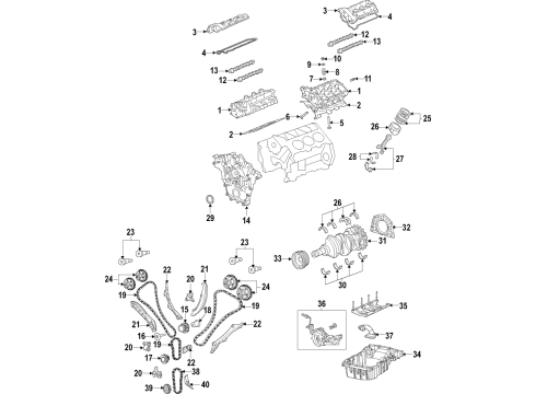 2016 Chrysler 200 Engine Parts & Mounts, Timing, Lubrication System Diagram 2 - Thumbnail