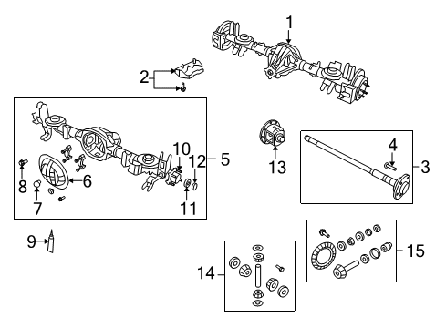 2009 Dodge Nitro Axle & Differential - Rear Diagram