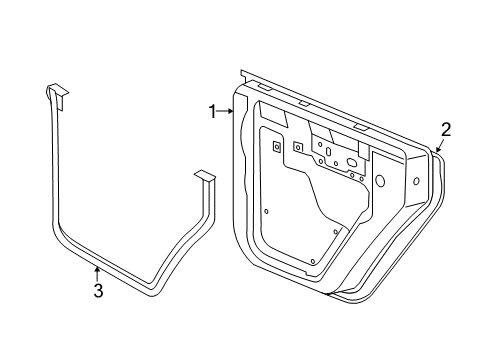 2009 Jeep Wrangler Rear Door Diagram
