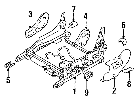 1997 Chrysler Sebring Power Seats Diagram 2 - Thumbnail
