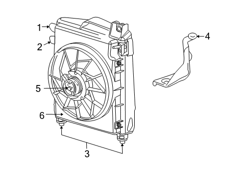 2008 Dodge Ram 1500 A/C Condenser Fan Diagram