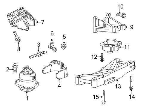 2022 Dodge Charger Engine & Trans Mounting Diagram 5 - Thumbnail