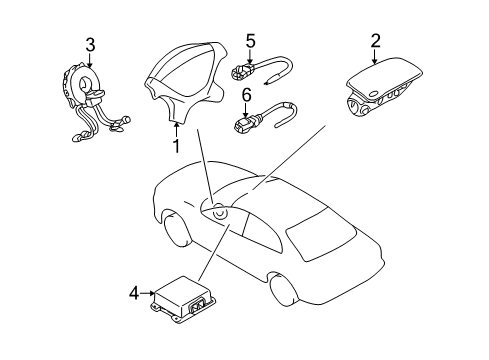2005 Dodge Stratus Air Bag Components Diagram