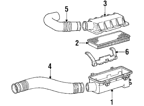 1995 Chrysler LeBaron Air Intake Diagram