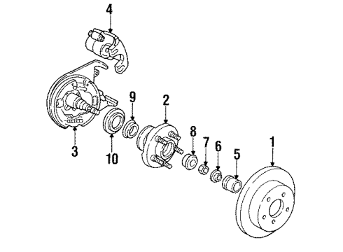 1993 Dodge Shadow Rear Brakes Diagram