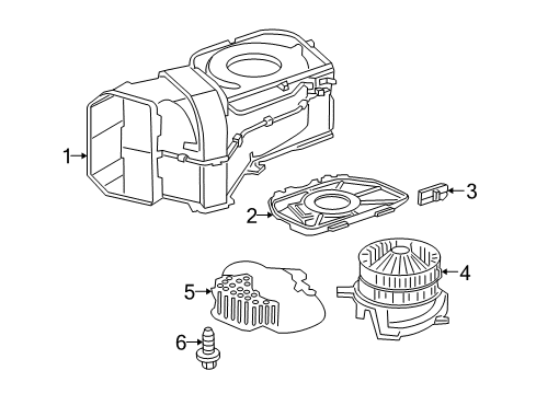 2004 Chrysler Crossfire Blower Motor & Fan Diagram