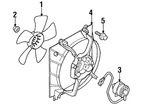 2000 Chrysler Sebring Cooling System, Water Pump, Cooling Fan Diagram