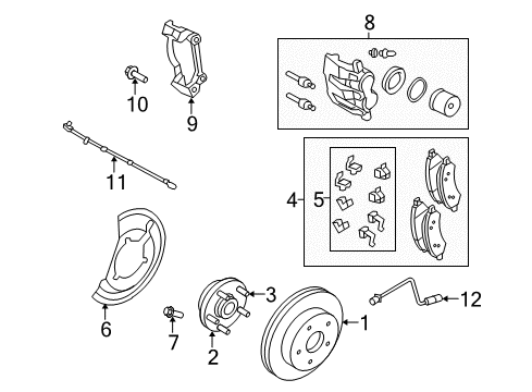2008 Chrysler Aspen Front Brakes Diagram