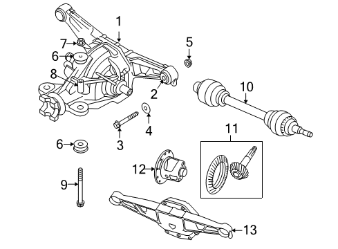 2006 Dodge Viper Axle & Differential - Rear Diagram