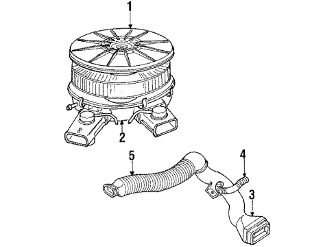 1992 Dodge Ramcharger Air Intake Diagram