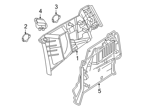 2019 Jeep Renegade Interior Trim - Quarter Panels Diagram