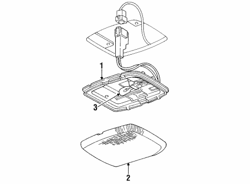 2002 Dodge Ram 2500 Interior Trim - Cab Diagram 1 - Thumbnail