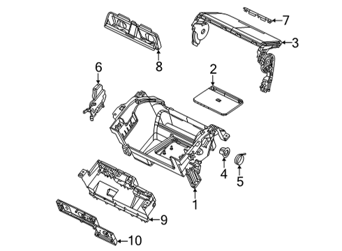 2025 Jeep Grand Wagoneer L Front Console, Rear Console Diagram 3 - Thumbnail