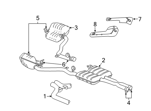 2007 Chrysler 300 Exhaust Components Diagram 4 - Thumbnail