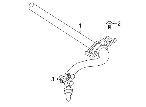2005 Dodge Stratus Stabilizer Bar & Components - Front Diagram
