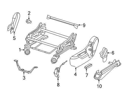 2017 Dodge Durango Tracks & Components Diagram