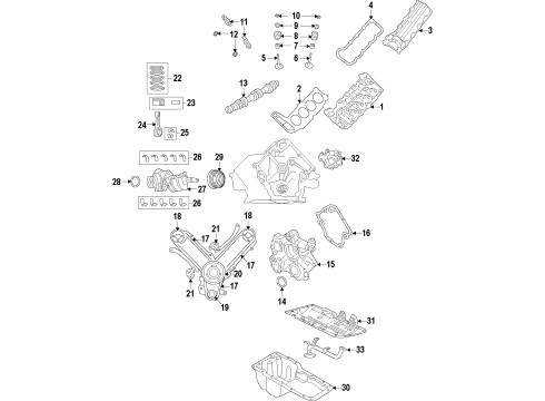 2011 Ram 1500 Engine Parts & Mounts, Timing, Lubrication System Diagram 1 - Thumbnail