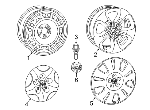2018 Ram ProMaster City Wheels Diagram