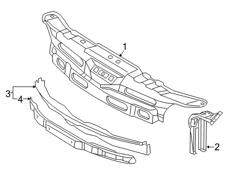 2004 Dodge Sprinter 3500 Radiator Support Diagram