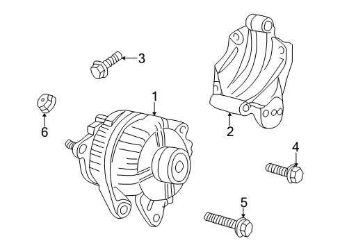 2004 Jeep Grand Cherokee Alternator Diagram 1 - Thumbnail