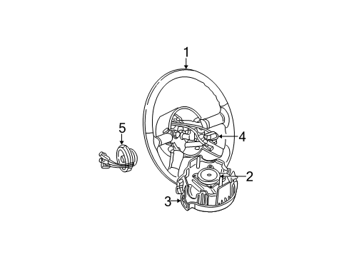 2005 Chrysler PT Cruiser Steering Column & Wheel, Steering Gear & Linkage Diagram 7 - Thumbnail