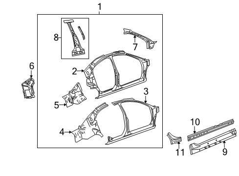 2005 Dodge Stratus Uniside Diagram