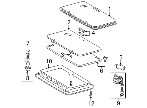 2004 Dodge Sprinter 2500 Sunroof Diagram 3 - Thumbnail