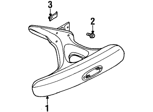 2002 Chrysler Prowler Front Bumper Diagram