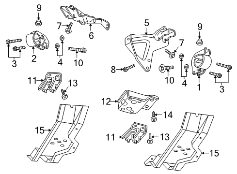 2000 Dodge Dakota Engine & Trans Mounting Diagram 6 - Thumbnail