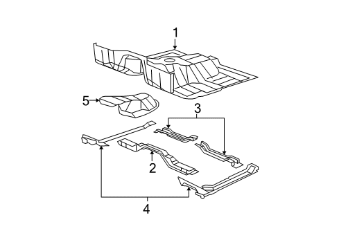 2009 Jeep Wrangler Floor Diagram 1 - Thumbnail