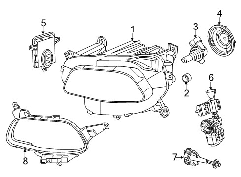 2015 Jeep Cherokee Headlamps Diagram