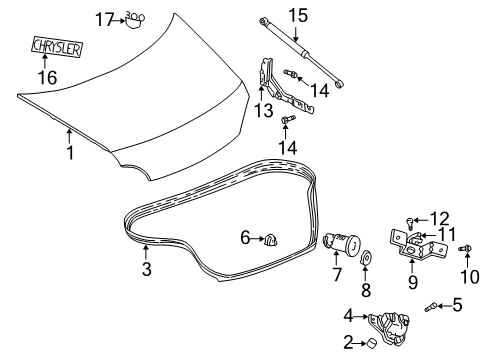 1999 Chrysler 300M Trunk Diagram