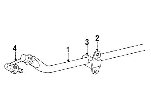 2001 Dodge Viper Stabilizer Bar & Components - Rear Diagram
