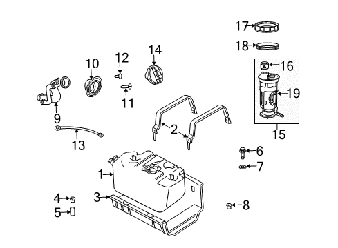 2003 Jeep Wrangler Fuel System Components Diagram