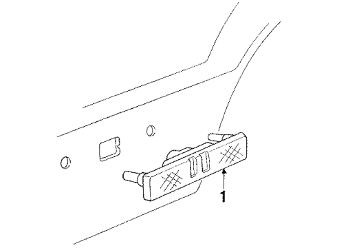 1990 Chrysler New Yorker Rear Lamps - Side Marker Lamps Diagram