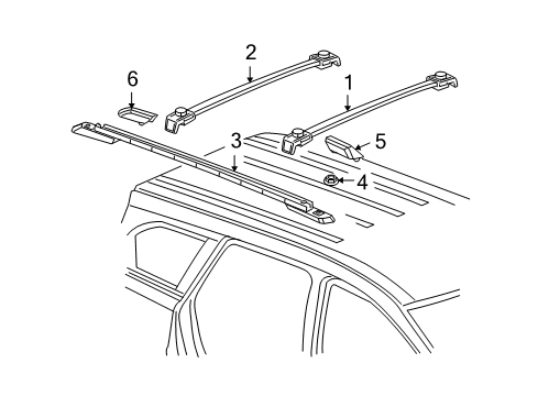 2014 Dodge Journey Luggage Carrier Diagram