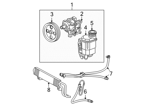 2007 Dodge Ram 1500 P/S Pump & Hoses, Steering Gear & Linkage Diagram 12 - Thumbnail