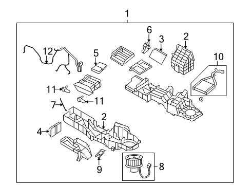 2007 Dodge Ram 1500 Heater Core & Control Valve Diagram 3 - Thumbnail