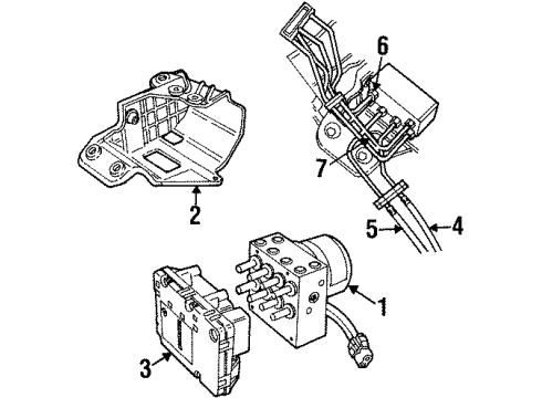 2000 Dodge Grand Caravan Anti-Lock Brakes Diagram