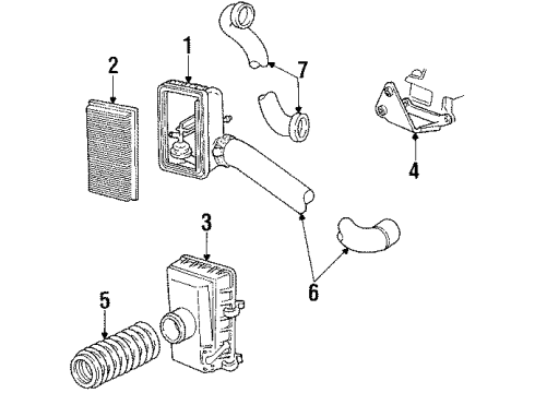 1988 Dodge Daytona Air Intake Diagram 4 - Thumbnail