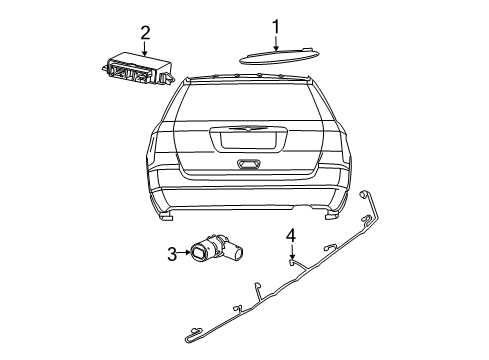 2008 Dodge Durango Parking Aid Diagram