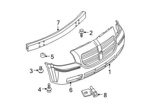 2005 Dodge Magnum Front Bumper Diagram