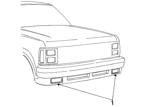 1993 Dodge Dakota Front Lamps - Fog Lamps Diagram