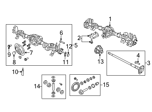 2011 Dodge Nitro Axle & Differential - Rear Diagram 1 - Thumbnail