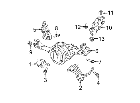 2007 Dodge Ram 1500 Engine & Trans Mounting Diagram 6 - Thumbnail