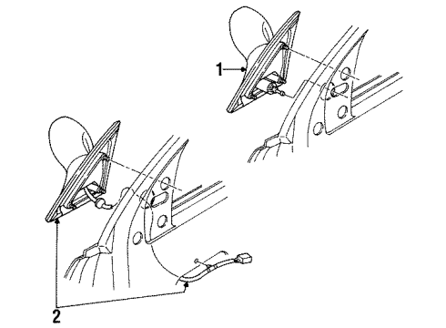 1995 Dodge Intrepid Outside Mirrors Diagram