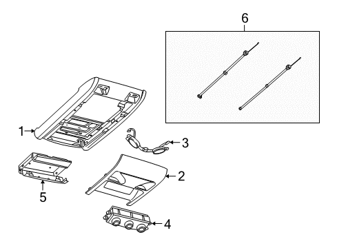 2011 Dodge Grand Caravan Overhead Console Diagram 3 - Thumbnail