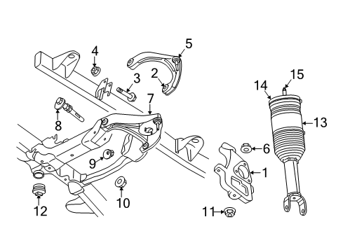 2019 Ram 1500 Classic Shocks & Suspension Components - Front Diagram 3 - Thumbnail